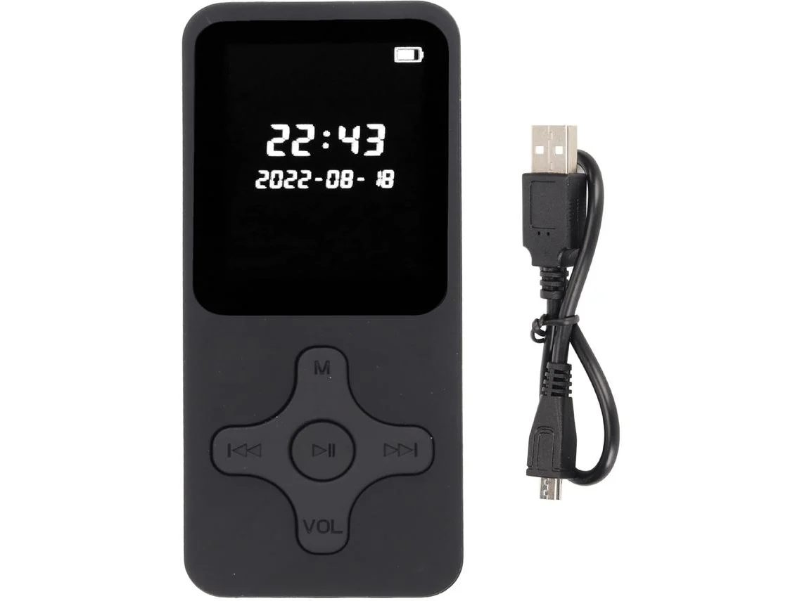Reproductor MP3/MP4 YIZHOOD 01A Pantalla digital LCD de 1.77Inch (Negro)