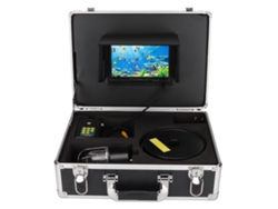 Cámara de pesca subacuática de 7 pulgadas con certificación IP68 y visión de 360°, equipada con 20 LED.