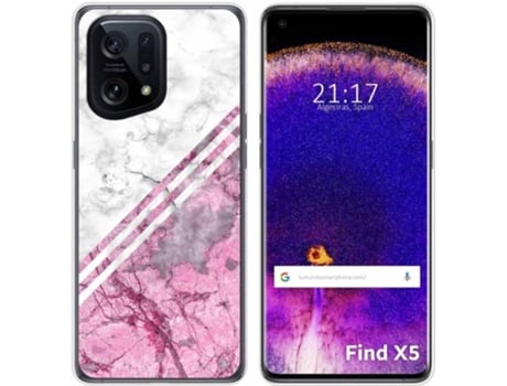 Carcasa para Oppo Find X5 5G TUMUNDOSMARTPHONE Dibujos Mármol 03 Multicolor