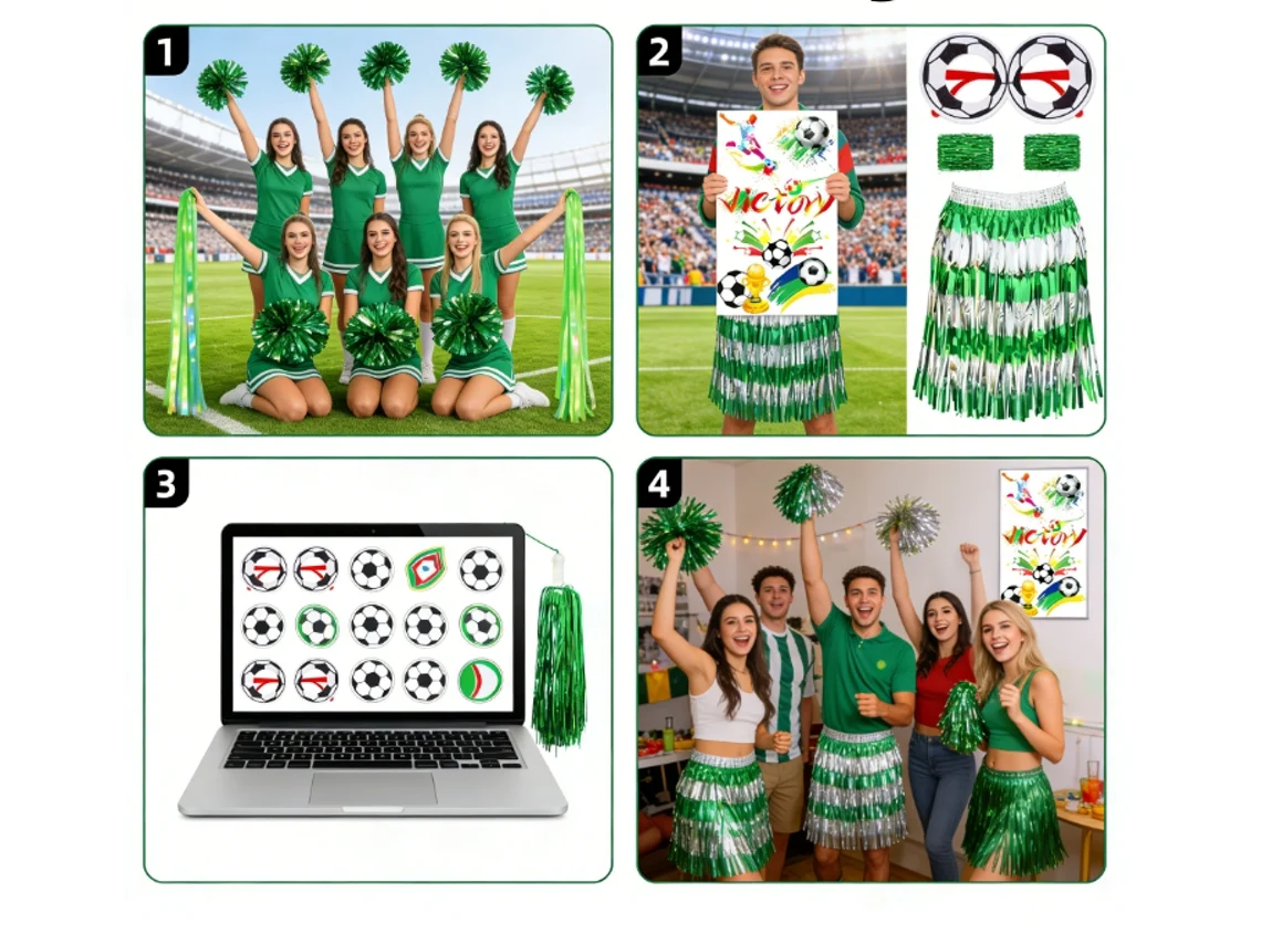 Kit Para Fiestas Del Mundial 2026: ¡decoración Para Aficionados, Accesorios Para Fiestas Y Eventos Deportivos!