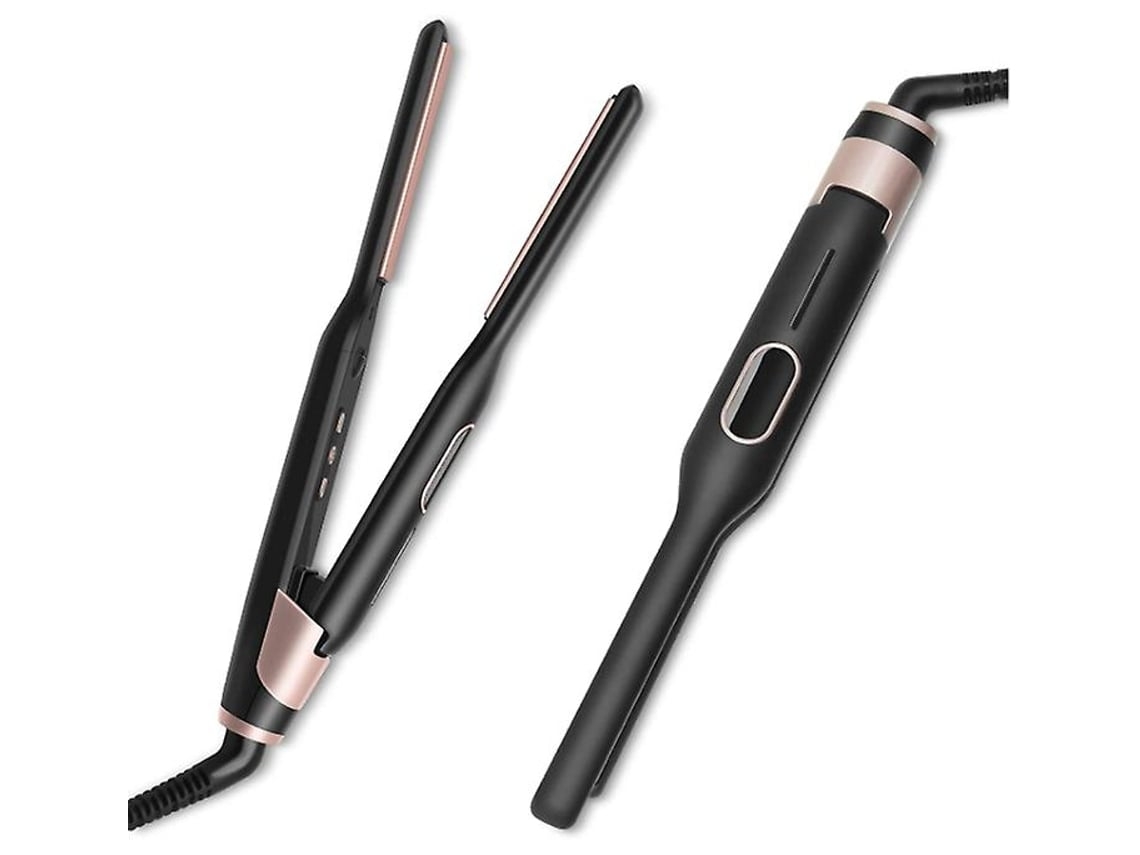 Plancha y moldeadora de pelo 2 en 1 con temperatura ajustable, calentamiento rápido, 75-110 °C, para todo tipo de cabello, corto, con flequillo y barba - Yunzii