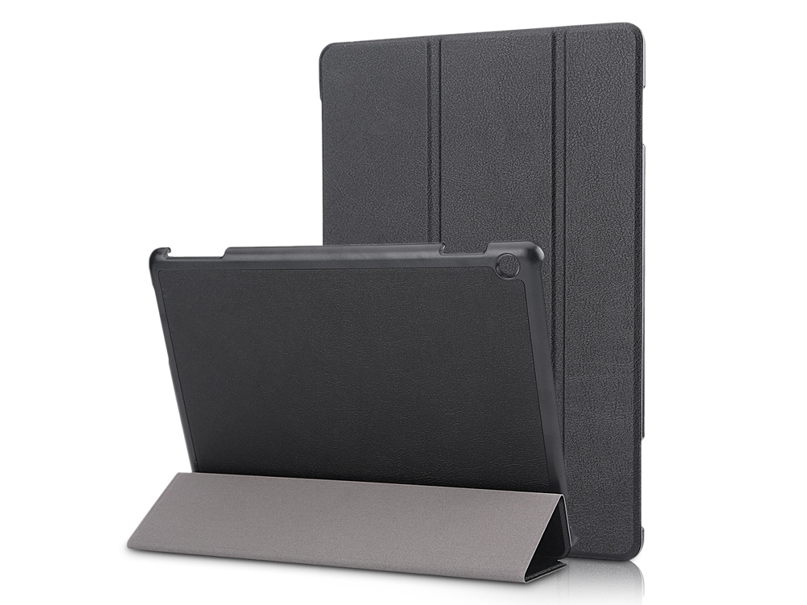 Funda protectora de piel sintética negra para Huawei MediaPad M3 Lite 10 (oro claro)
