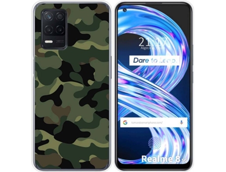 Carcasa Realme 8 5G / Narzo 30 5G TUMUNDOSMARTPHONE Camuflaje Multicolor