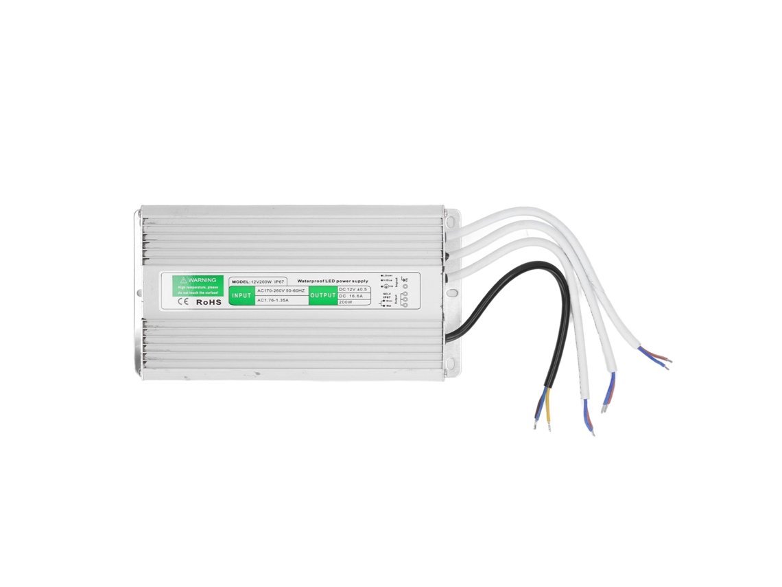 Driver De Led Fuente De Alimentación 200w 170-260vac A 12vdc Transformador Ip67