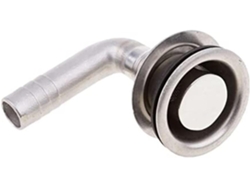 Eje de ventilación SFUSHOS de acero inoxidable de 90°, con o sin tornillos, para accesorios marinos.