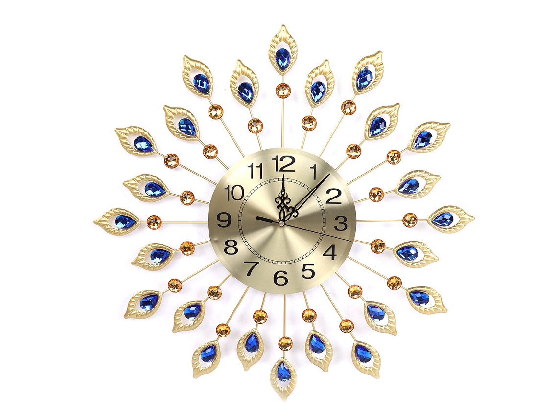 Reloj de pared grande, moderno y silencioso para decorar la sala de estar.