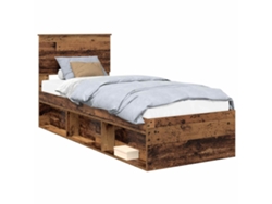 Maison Exclusive - Estructura De Cama Con Cabecera Madera Vieja 75 X 190 Cm