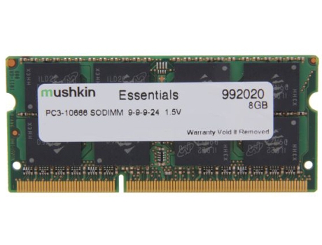 Memoria Ram Mushkin SO-DIMM 8GB DDR3 Essentials 1 x 8 GB 1333 MHz