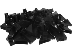 Protectores De Esquina De Plástico Negro De 50x50x18 Mm, Paquete De 100 Protectores De Esquina Para Marcos De Fotos