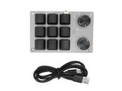 Mini teclado mecánico con interruptor rojo, dos modos, Plug and Play, programable para juegos, oficina y multimedia Kofihety