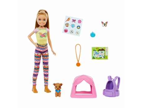 Barbie It Takes Two Muñeca Stacie y Accesorios de Acampada