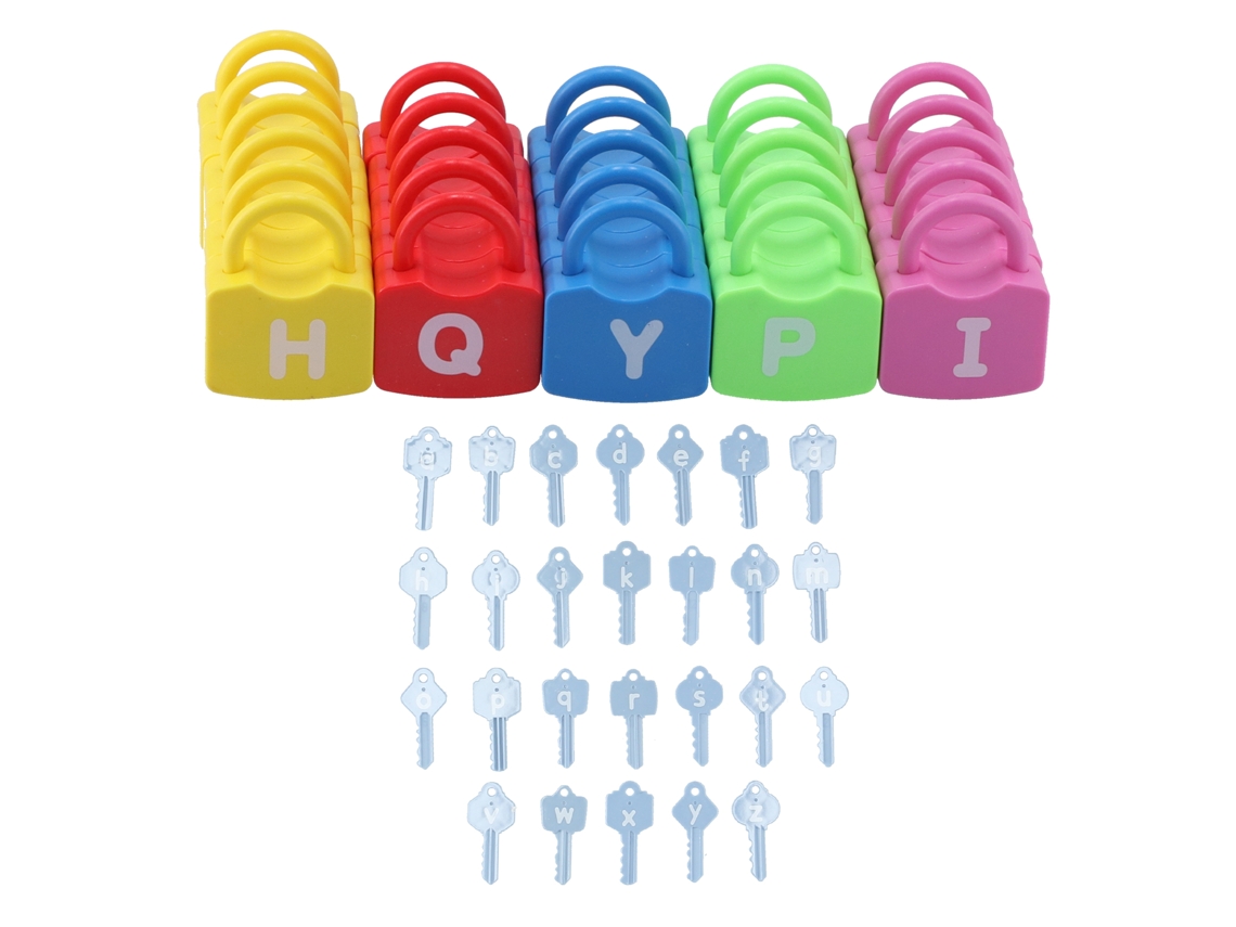 Ats-juegos De Candados De Aprendizaje Alfabeto, Juguetes Educatsivos Para Niños Con Conteo Y Letras