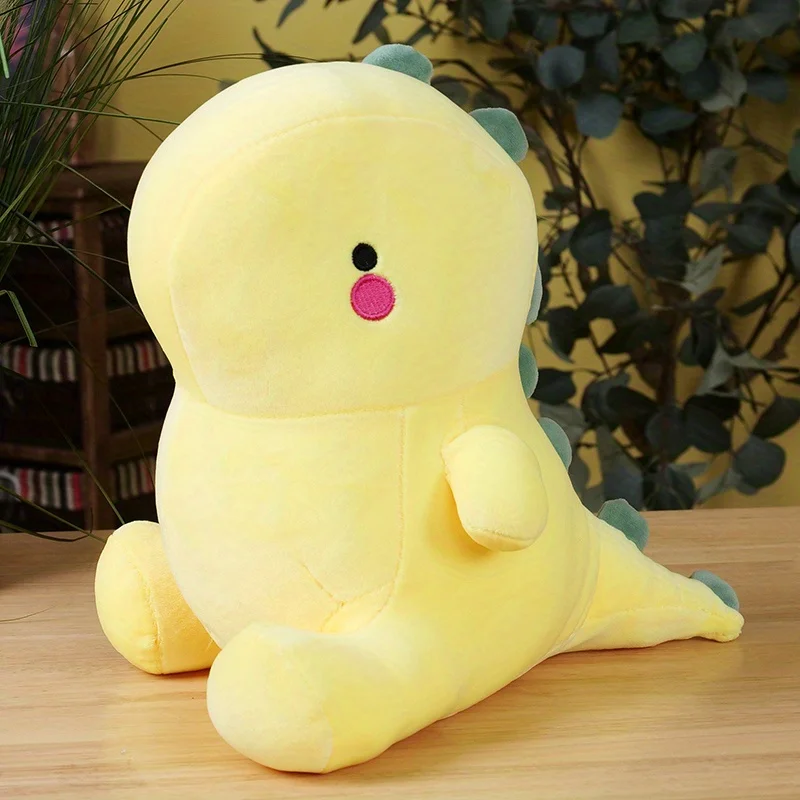 (amarillo, 25 Cm) Peluche De Dinosaurio, Muñeco De Peluche De Dinosaurio Suave Y Adorable