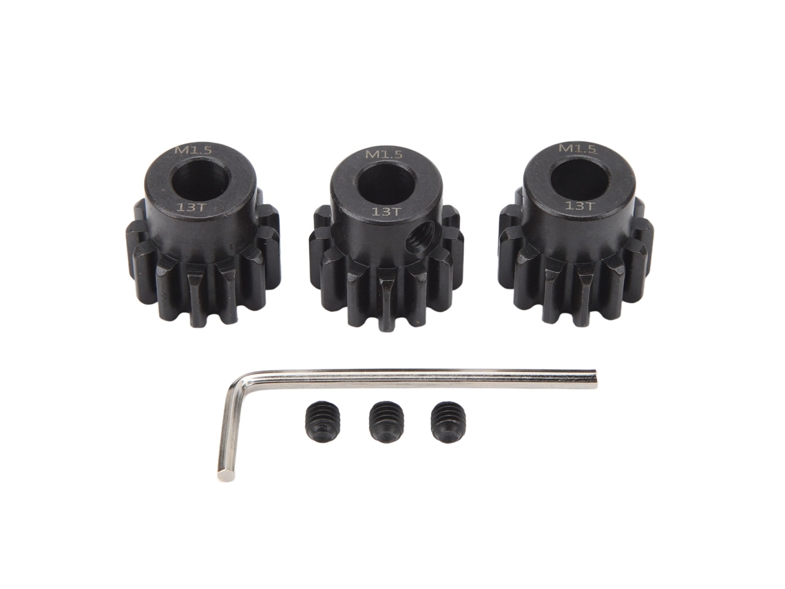 Juego De Engranajes De Acero Para Motor De Coche Rc M1.5, Orificio Interior De 8 Mm, 13 Dientes, Para Coches Modelo A Escala 1/5, 1/8 Y 1/10 (3 Piezas)
