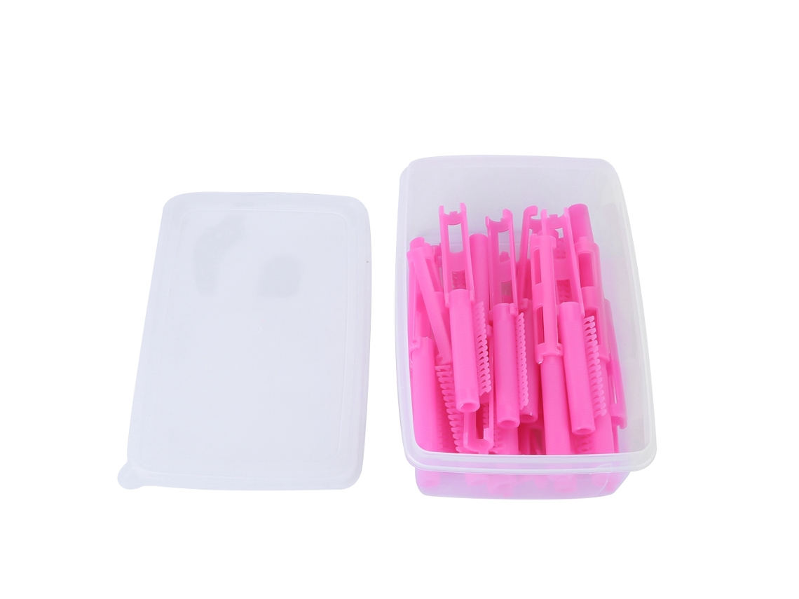 20pcs/box Rodillos Plegables Para Cabello Rizos Bangs Perma Raíz Volumen Creador De Rulos
