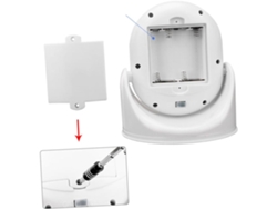 Lámpara Led Giratoria Con Sensor De Movimiento Pir De 180°, Luz Automática Para Pasillos, Sin Pilas.