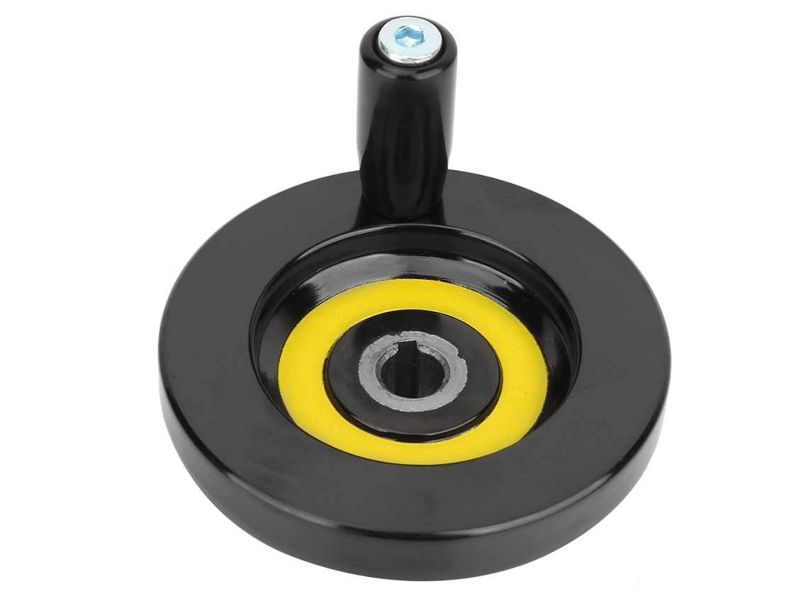 1 Pieza De Volante Giratorio Ondulado De Baquelita Para Torno Y Fresadora 10*80