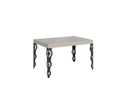 Mesa extensible Karamay Cashmere 120/380x90 cm con patas antracita Itamoby