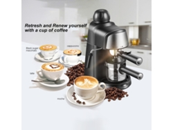 Cafetera espresso de 5 bares con vaporizador de leche