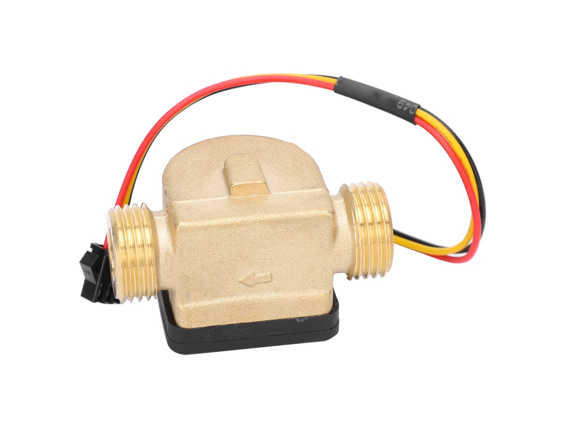 Sensor De Flujo De Agua De Latón G1/2 Macho, Contador Hall, 0,3-10 L/min, Cc 3-24 V, Yf-b13