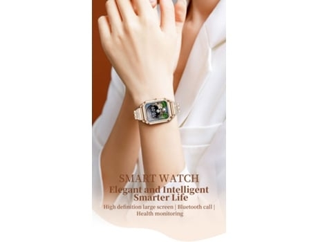 Smartwatch de 1,59 pulgadas Ip67 resistente al agua 25 días en espera para Ios y Android Gold AUJEZON