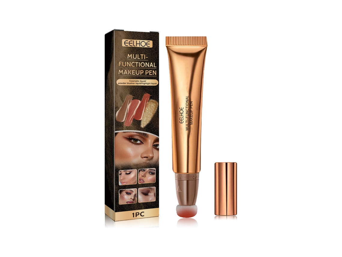 Lápiz de maquillaje multifuncional, paleta ligera para iluminar y contornear.