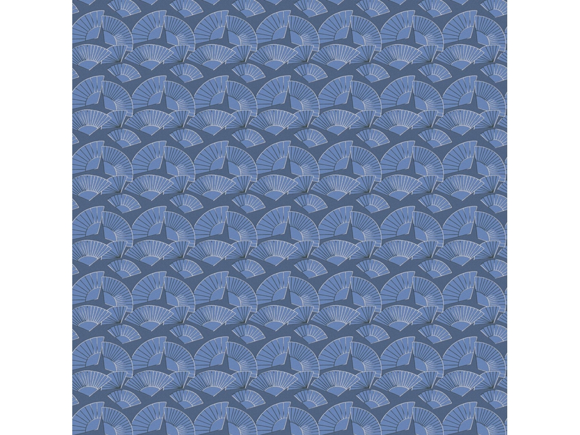 378474-Gu Papel Pintado Gráfico Liso con Detalles Metálicos 5 33 M2 PROFHOME