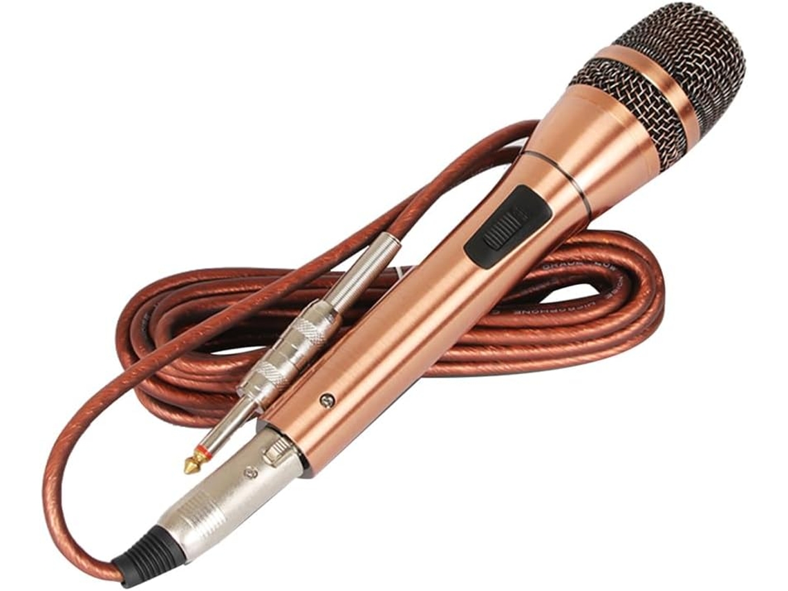 Micrófono Con Cable Y Aislamiento Para Karaoke Y Canto Al Aire Libre.