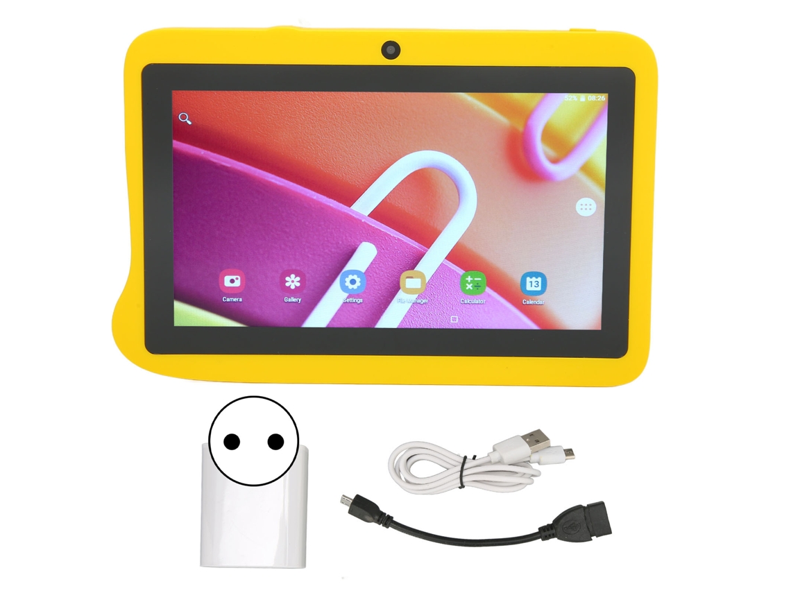 Tableta infantil de 7 pulgadas, 8 núcleos, 4 GB/32 GB, Android 10, pantalla IPS dorada