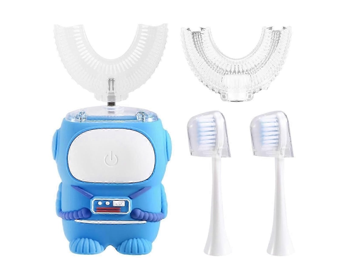 Escova De Dentes Elétrica Infantil Em Formato De U - Limpeza Automática 360°