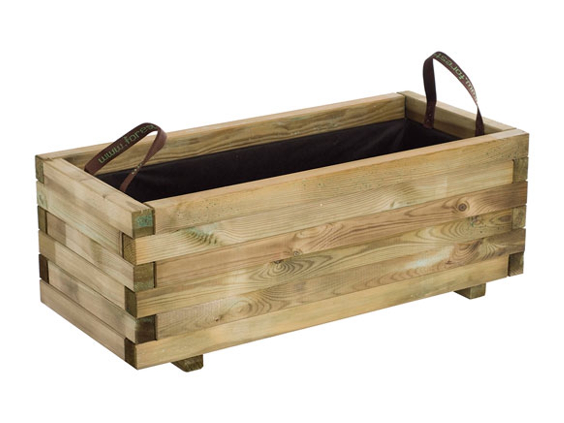 Jardinera De Madera Rectangular 73L Baroque VDC