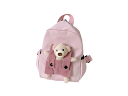  Mochila de Estudante DIGITALLAB Para Niños, Linda Caricatura, Fácil De Llevar, Peso Ligero (Rosa)