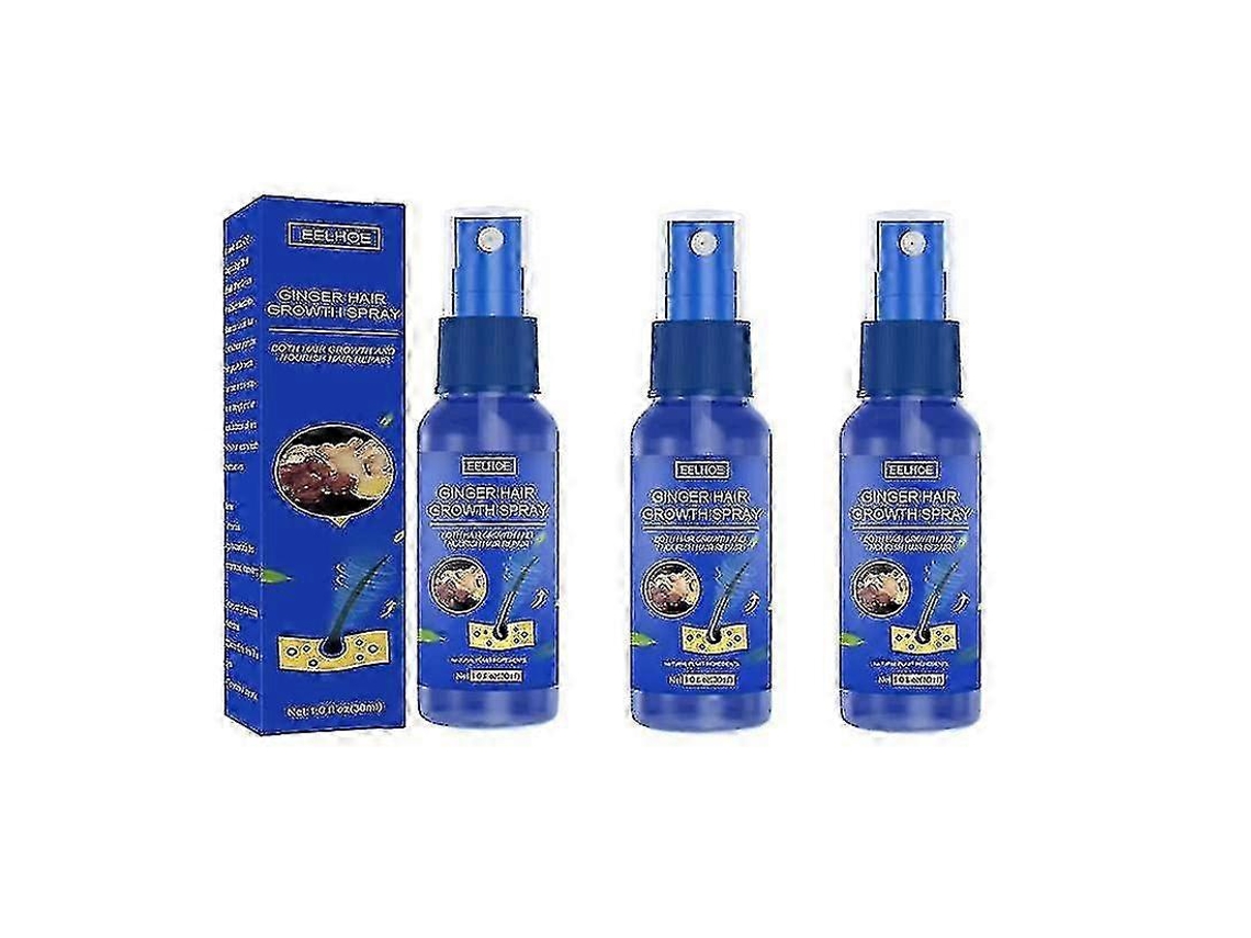 Ginger Hair Growth Spray Scalp Massage Moisturizing Thick Ha
