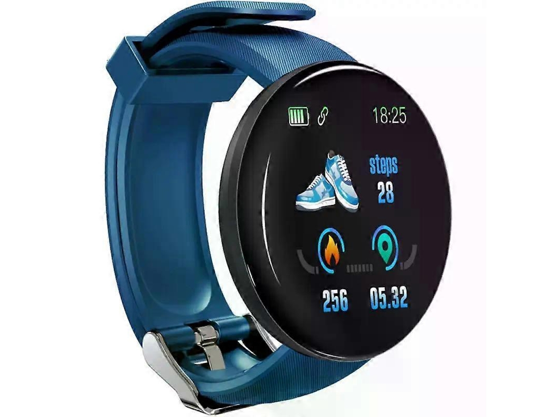 Reloj inteligente deportivo D18 con llamadas, vibración, recordatorios, mensajes y monitorización de frecuencia cardíaca y presión arterial. Ly Ebike