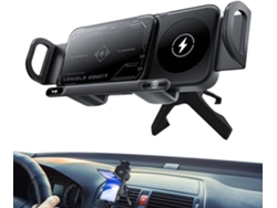 Soporte Magnético Para Teléfono Para Coche Con Cable De Carga Giratorio De 360°