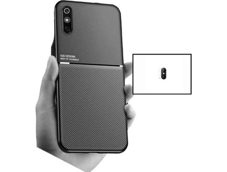 Kit Funda Magnetic Lux y Protector Cámara Trasera Xiaomi Redmi 9A Sport PHONECARE Negro