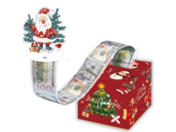 Caja de regalo navideña para dinero, organizador de dinero DIY con 50 bolsas transparentes Aeuzwr (estilo 1)