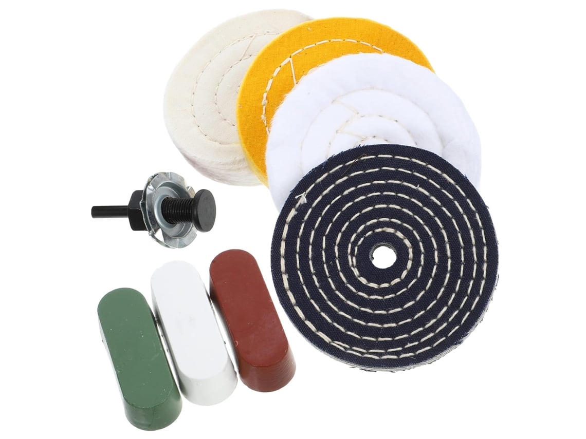 Kit De Rodas De Polimento Para Furadeira Ukcoco De 4 Polegadas, Acessórios Para Polir Metais E Entalhar Em Oficinas