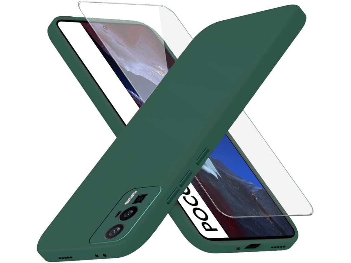 Protector de Pantalla Fina Meianoite para Xiaomi Poco F5 Pro HONGWE. Verde
