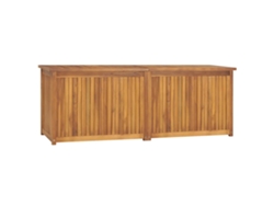 Baúl De Jardín Madera Maciza De Teca 150x50x55 Cm