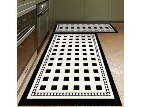 Alfombras Antideslizantes para El Piso De La Cocina Alfombras Lavables para Lavandería-Patrón 10-50cmx150cm LUUCOZK