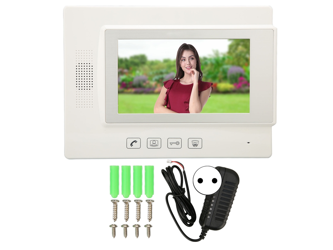 Sistema de intercomunicación con cámara de 7 pulgadas, 100/240 V, enchufe europeo para apartamentos, villas, hoteles y oficinas.