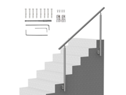 Pasamanos Succebuy Para Escalones Exteriores Escaleras Porches Terrazas Montaje Lateral 59 In