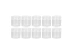 10 unidades de contenedor de uñas de polipropileno transparente e impermeable, para uñas postizas, accesorios cosméticos y de joyería.
