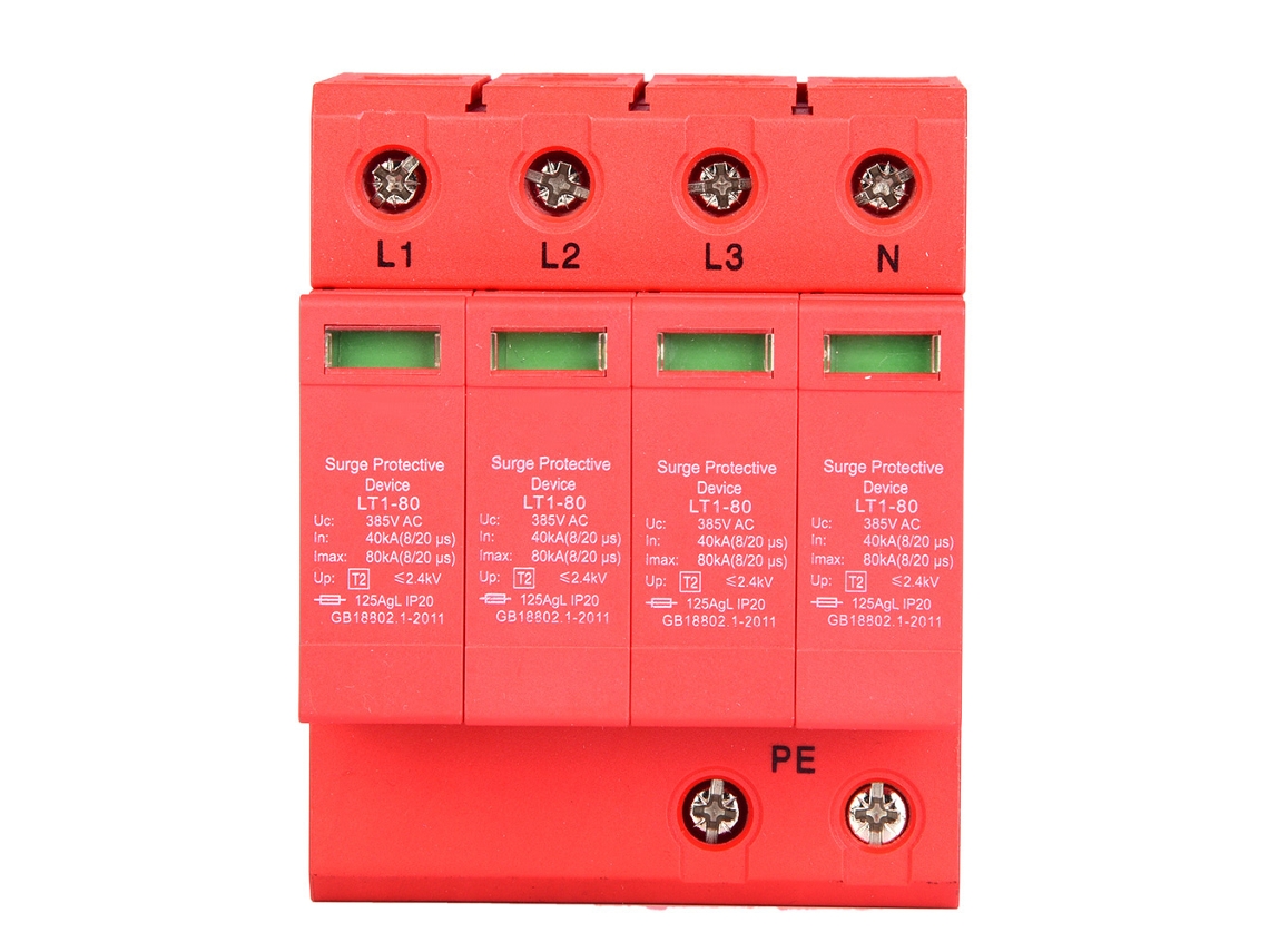 Protector De Sobrecarga Para Hogar 4p 80ka 385v Dispositivo De Arrestador De Baja Tensión 20a