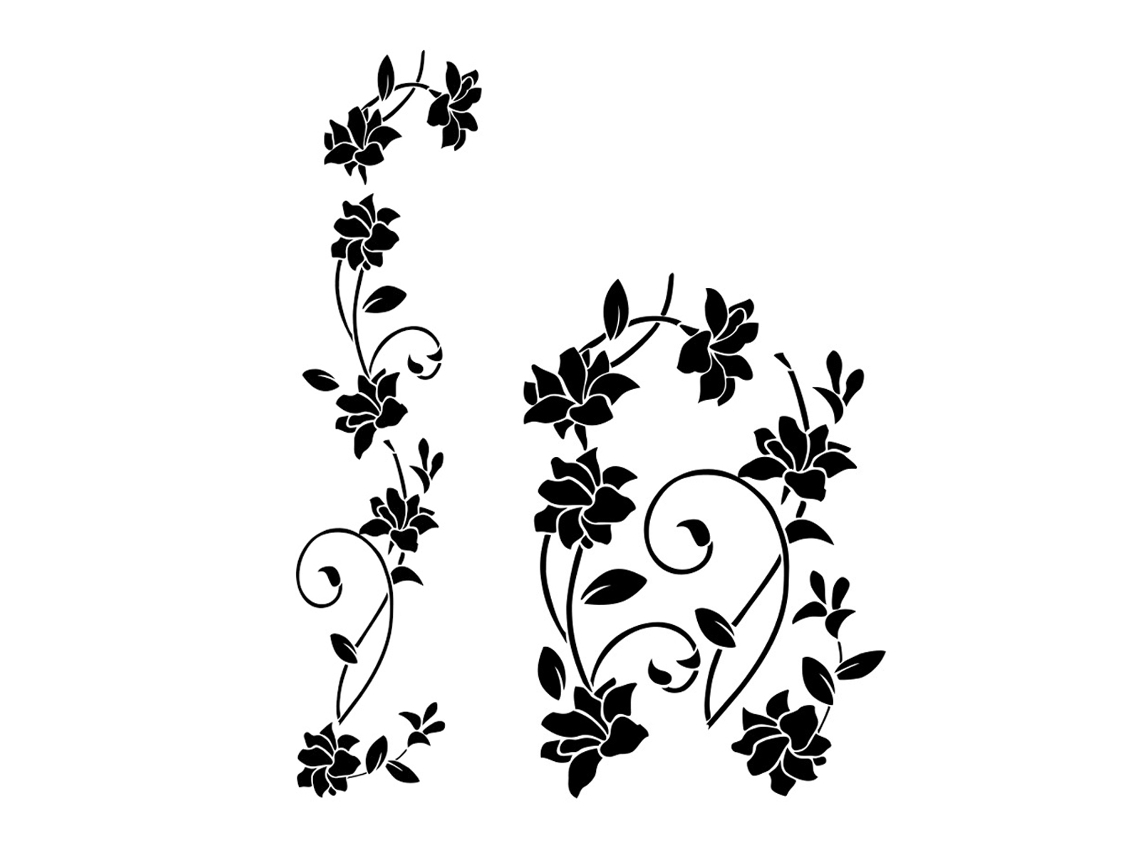 Adhesivo floral de ratán, extraíble, pelar y pegar RNEMITERY