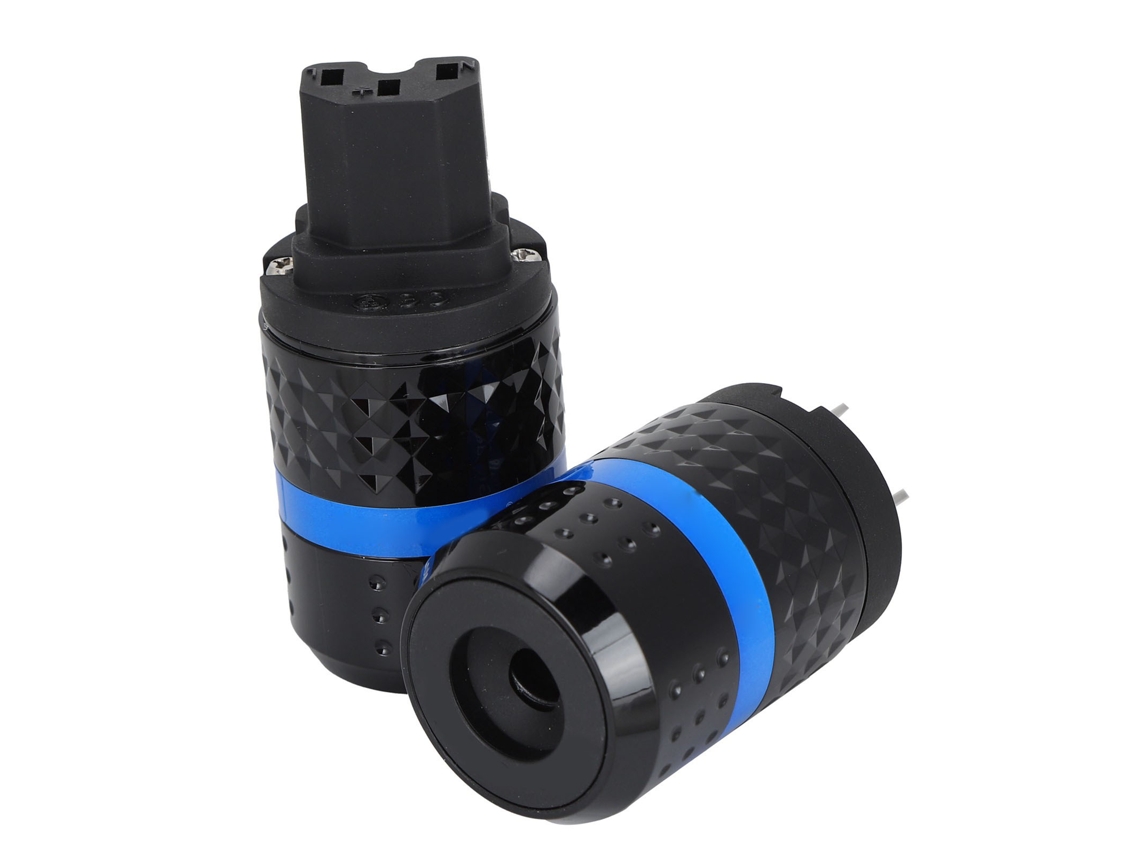 Monosaudio M102r F102r 2 Unidades De Enchufes De Alimentación De Audio De Cobre Puro Chapados En Rodio, 100-250 V