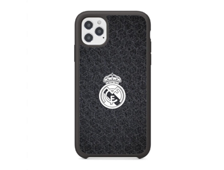 Funda PHONECASES3D iPhone 12 Pro - Oficial Real Madrid (Piel Sintética - Negro)