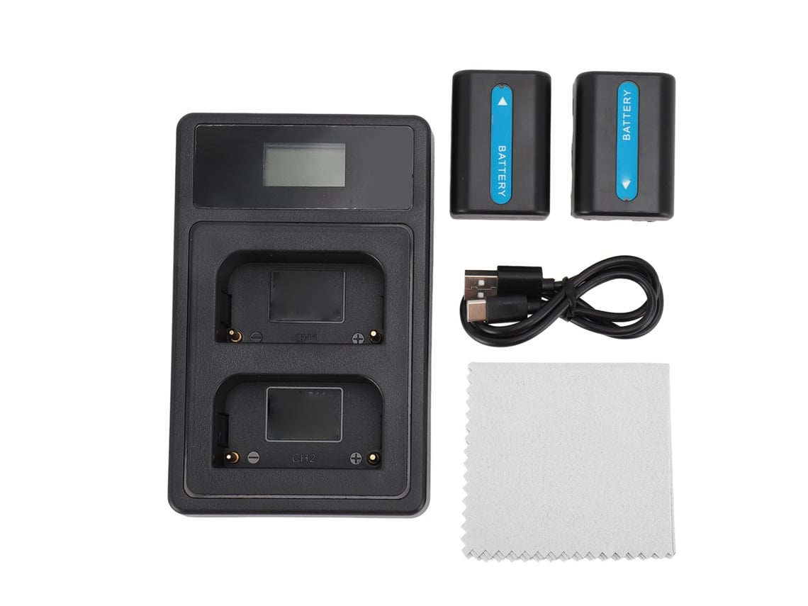 Bateria De Substituição Para Câmera 1800mah Com Base De Carregamento Para Np Fm50 Fm55h Acessórios De Câmera