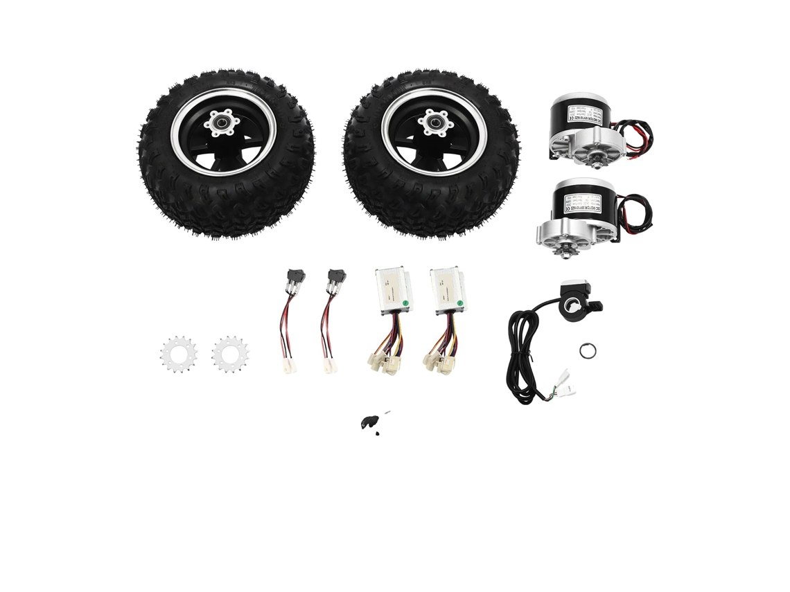 Kit de conversión para cochecito eléctrico, motor de 250 W, ruedas de 10 pulgadas, color negro OEM